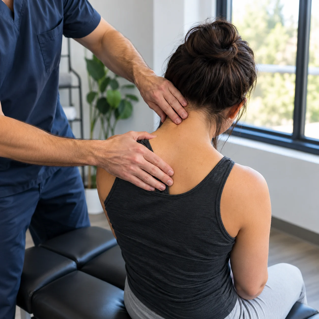 Hands-on chiropractic care for the neck and upper back